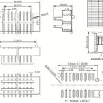 0.8mm 双槽 公头 板对板连接器 H=4.0~5.0mm