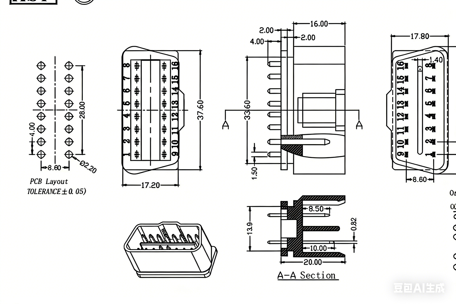解释 Main menu 的意思 (4) OBD 16P公头12V端子宽度1.5mm直焊型 - 图片 1